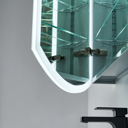 Blossom Castor 24X38 Left LED Medicine Cabinet