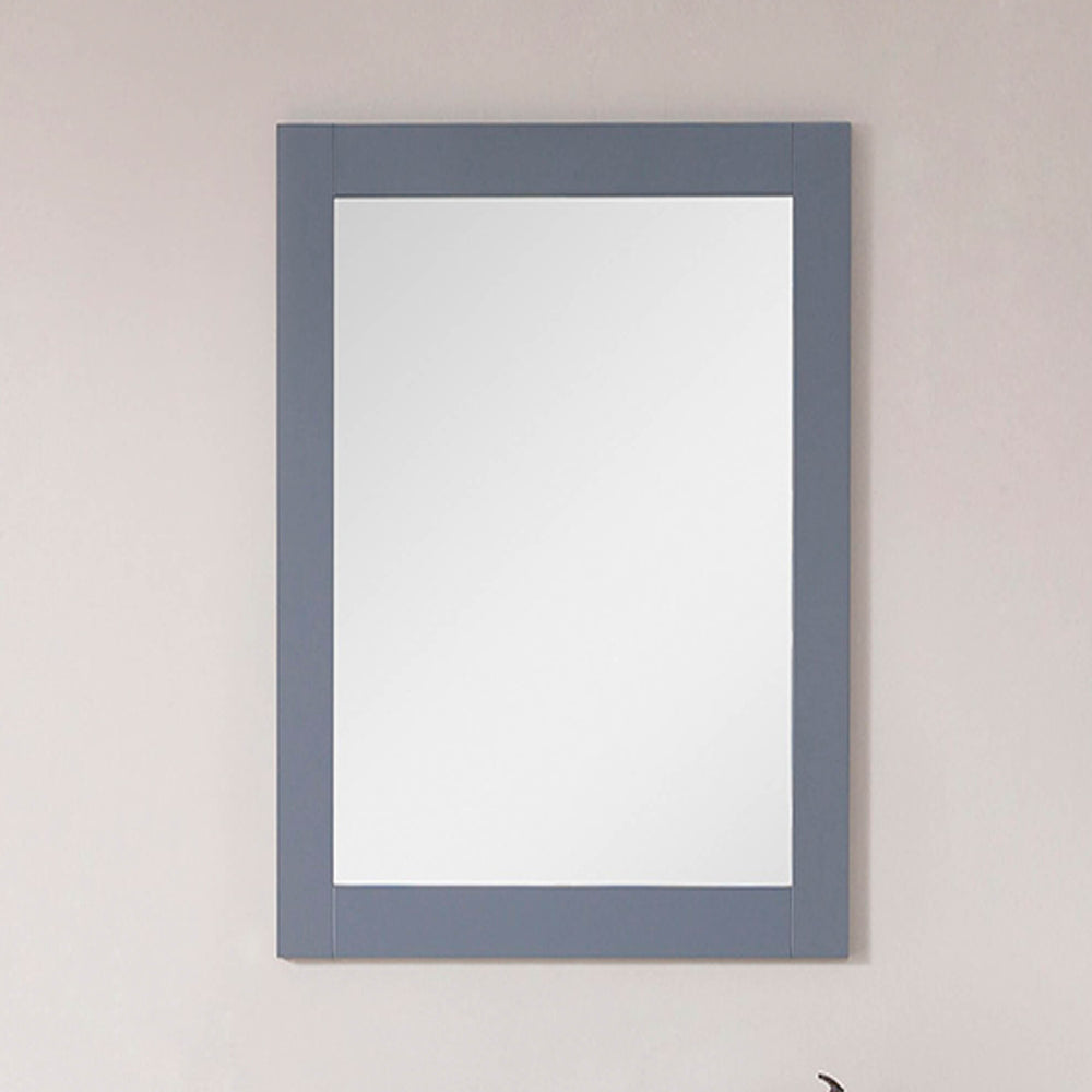 Blossom Dubai 30" Charcoal Grey Wall-Mounted Rectangle Mirror