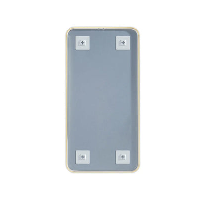 Blossom FM2 18"x36" Brush Gold Square Sleek Durable Metal Framed Mirror