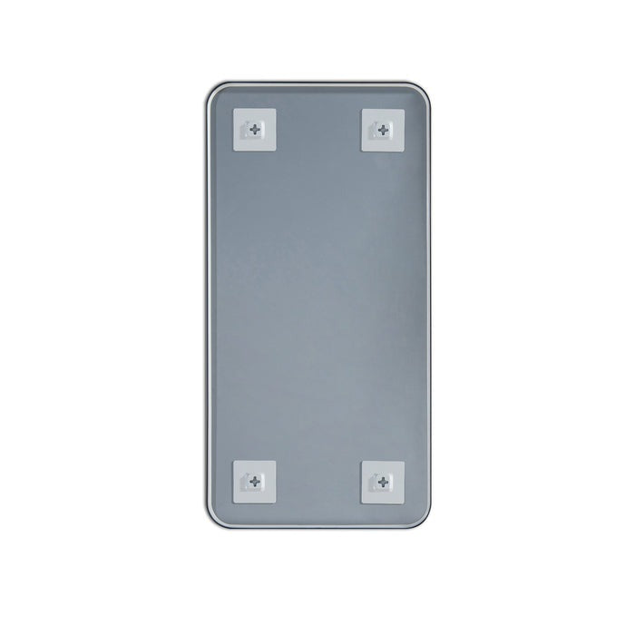 Blossom FM2 18"x36" Matte Black Square Sleek Durable Metal Framed Mirror