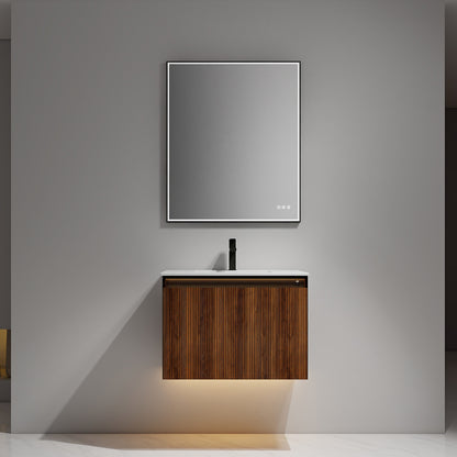 Blossom Lille 30" Brown Walnut Strip Single Vanity