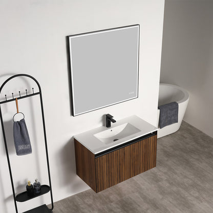 Blossom Lille 36" Brown Walnut Strip Single Vanity