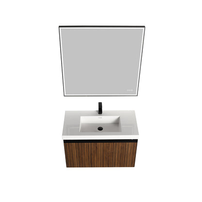 Blossom Lille 36" Brown Walnut Strip Single Vanity
