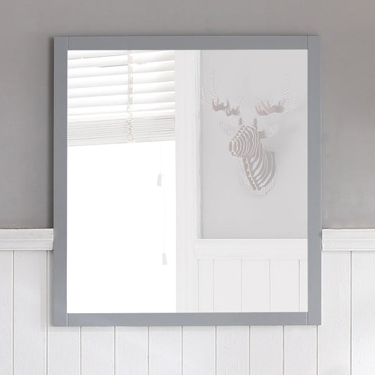 Blossom Lucca 36" Metal Grey Wall-Mounted Rectangle Mirror