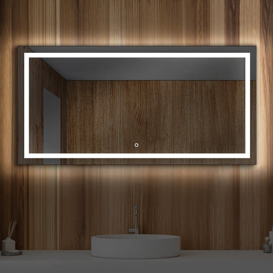 Blossom Lyra 60" x 30" Wall-Mounted Rectangle LED Mirror