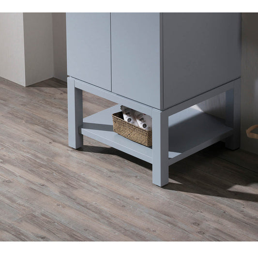 Blossom Monaco 42" Metal Grey Vanity Leg