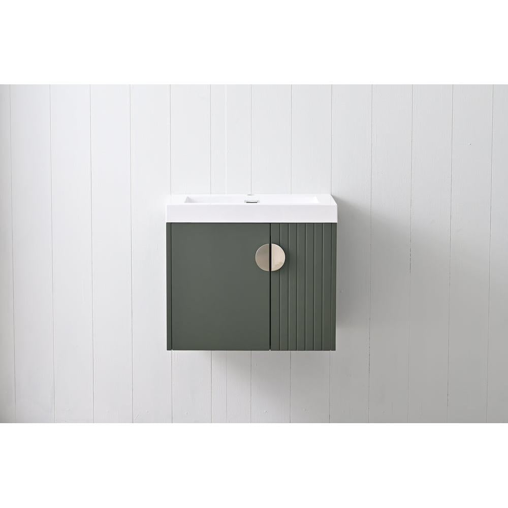 Blossom Moss 24" Sage Green Vanity with Acrylic Sink