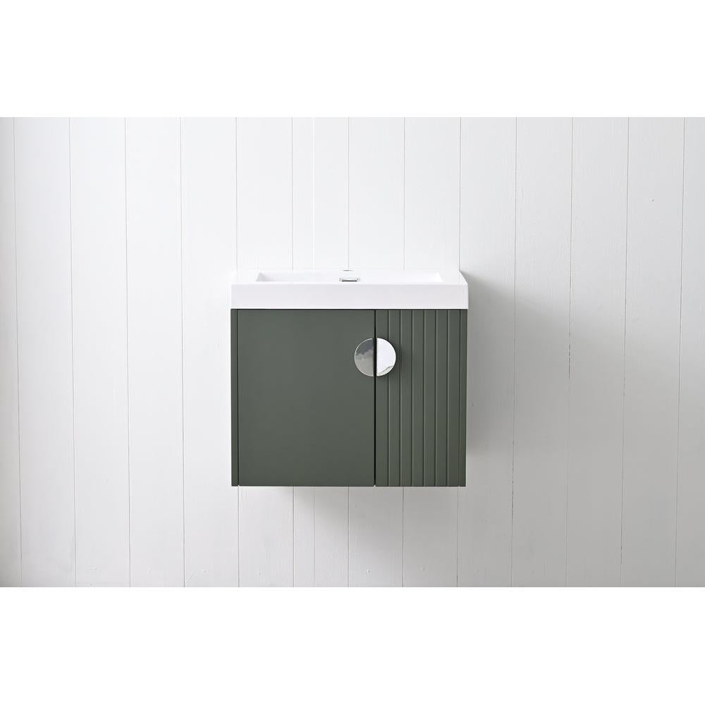 Blossom Moss 24" Sage Green Vanity with Acrylic Sink