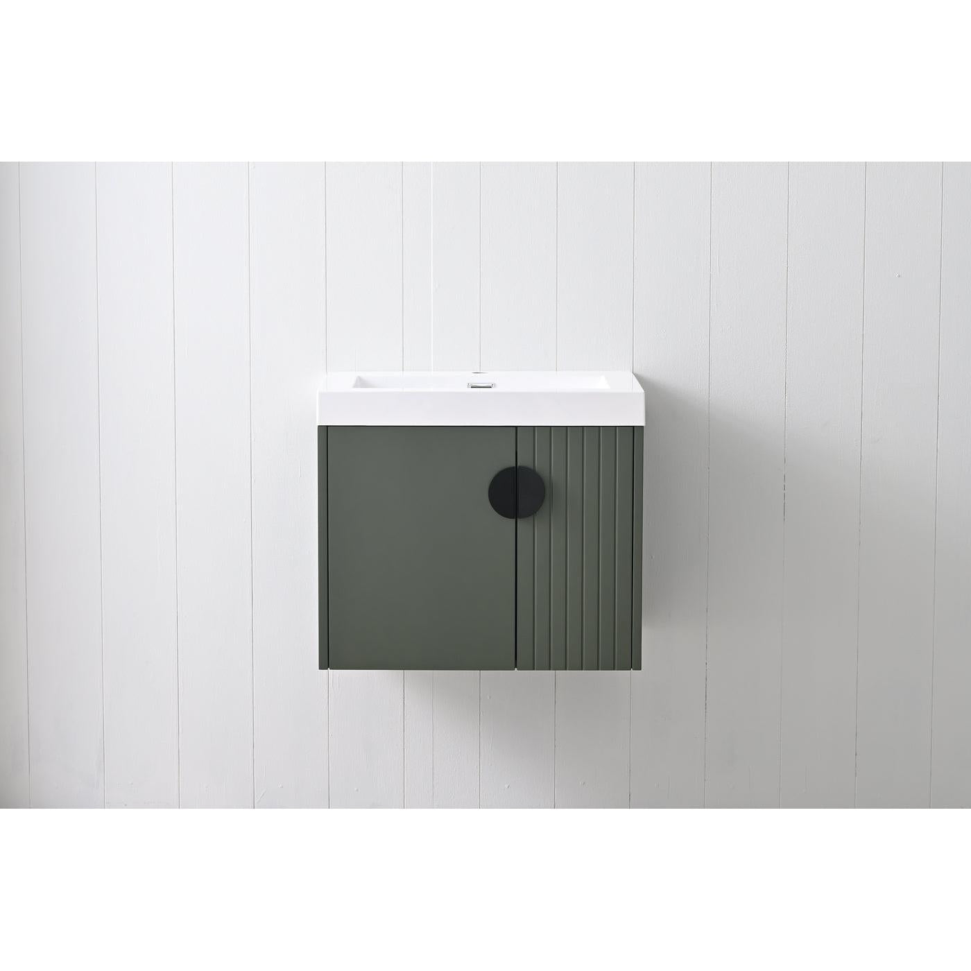 Blossom Moss 24" Sage Green Vanity with Acrylic Sink