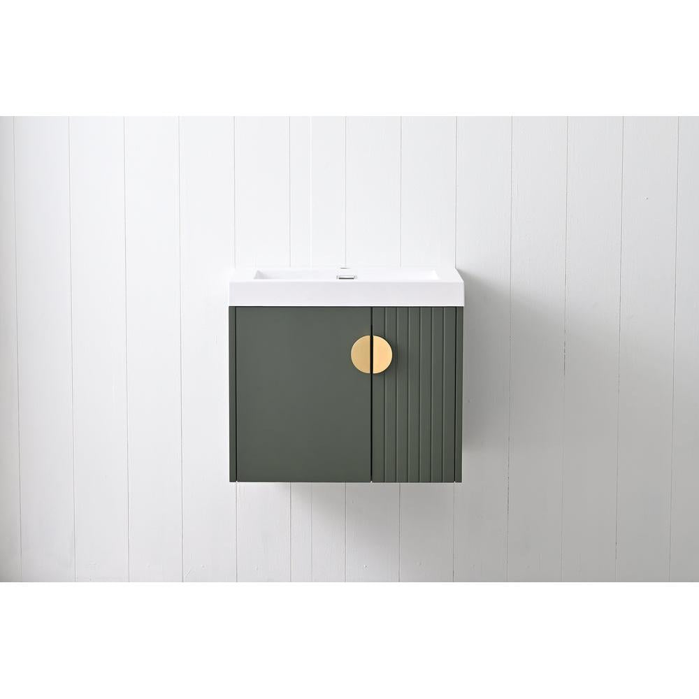 Blossom Moss 24" Sage Green Vanity with Acrylic Sink