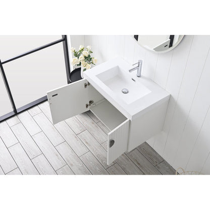 Blossom Moss 30" Matte White Vanity with Acrylic Sink