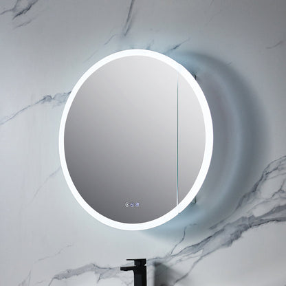 Blossom Regulus 32" x 6" Round LED Medicine Cabinet MCL9 R32 Right