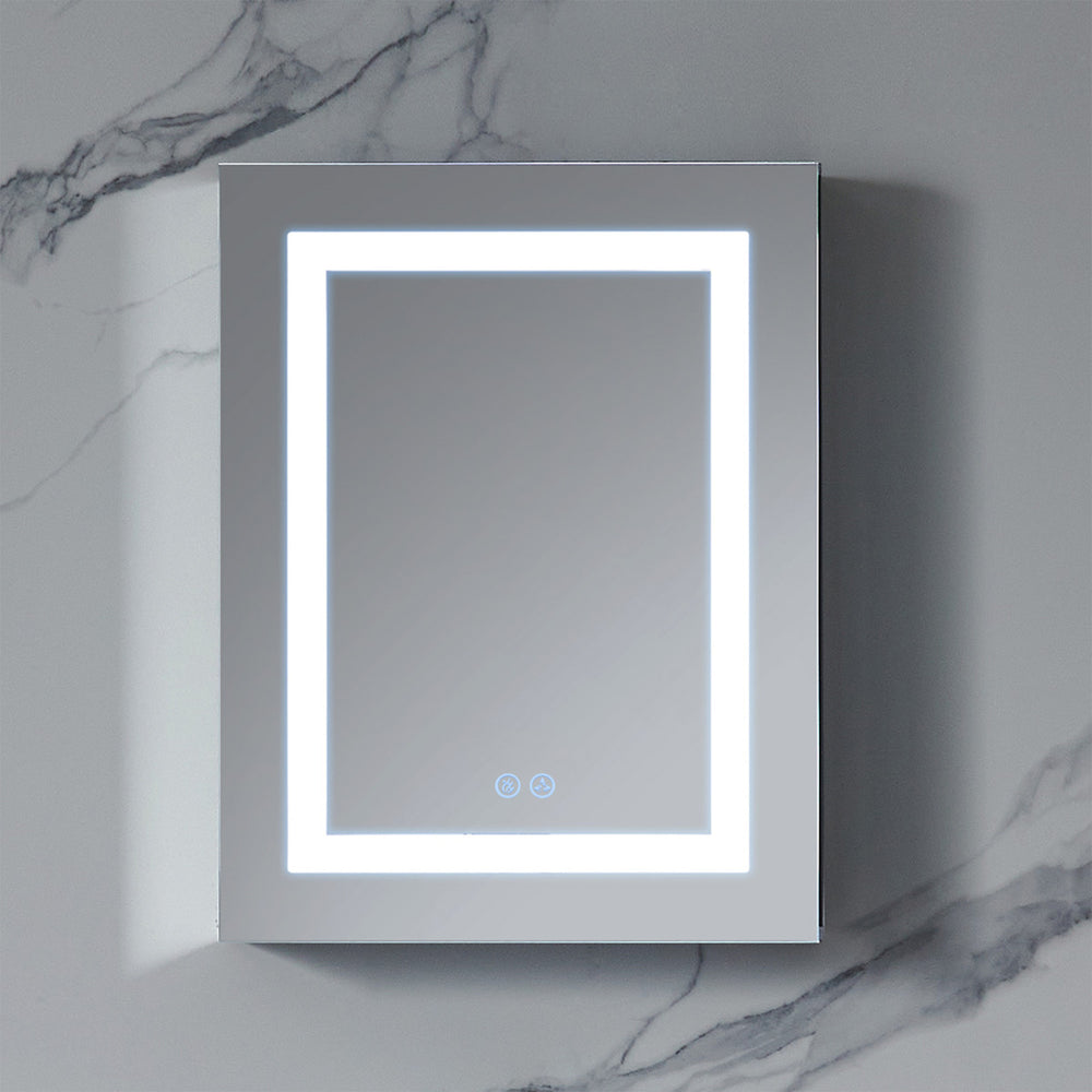 Blossom Rigel 20" x 26" Rectangular Inside LED Light on Door Medicine Cabinet Left