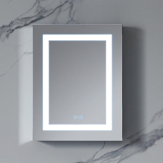 Blossom Rigel 20" x 26" Rectangular Inside LED Light on Door Medicine Cabinet Left