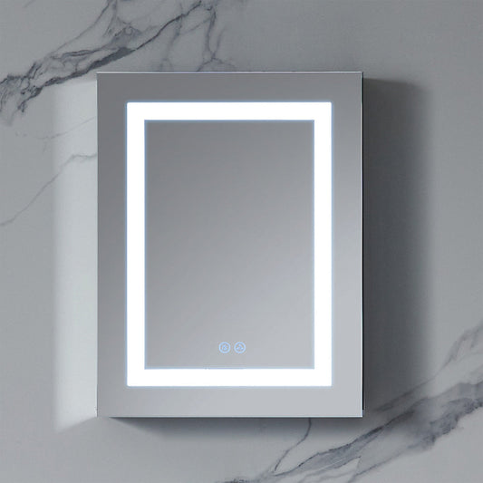 Blossom Rigel 20" x 26" Rectangular Inside LED Light on Door Medicine Cabinet Right