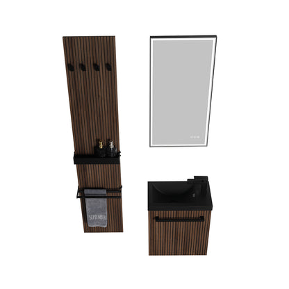Blossom Rimini 20" Dark Walnut Strip Vanity