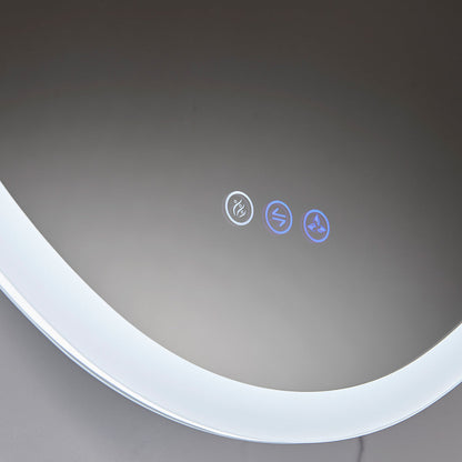 Blossom Spica 24" x 36" Oval Inside LED Light on Door Medicine Cabinet Right