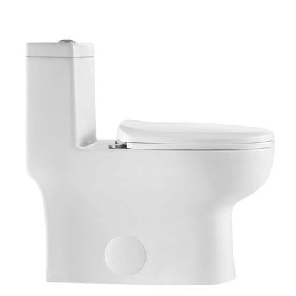 Blossom T9 01 1.1 / 1.6 GPF Dual Flush White One Piece Toilet With Slow-closing Seat Cover