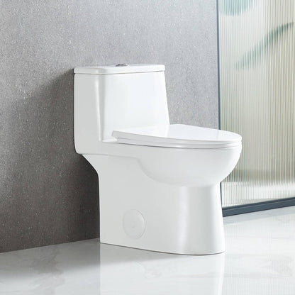 Blossom T9 03 1.1 / 1.6 GPF Dual Flush White ADA One Piece Toilet With Slow-closing Seat Cover