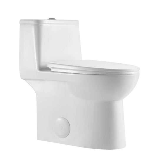 Blossom T9 03 1.1 / 1.6 GPF Dual Flush White ADA One Piece Toilet With Slow-closing Seat Cover