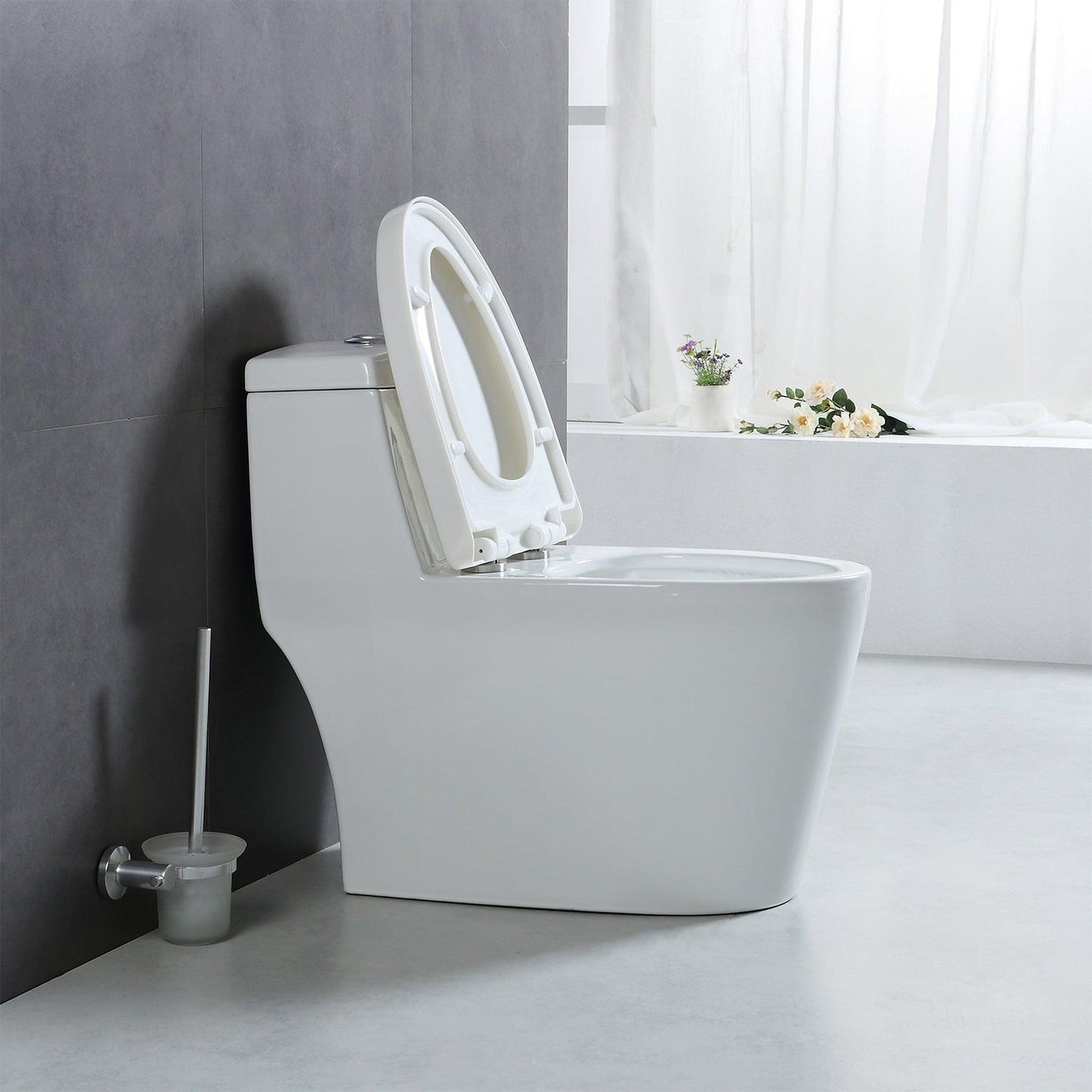 Blossom T9 05 1.1 / 1.6 GPF Dual Flush White One Piece Toilet With Slow-closing Seat Cover