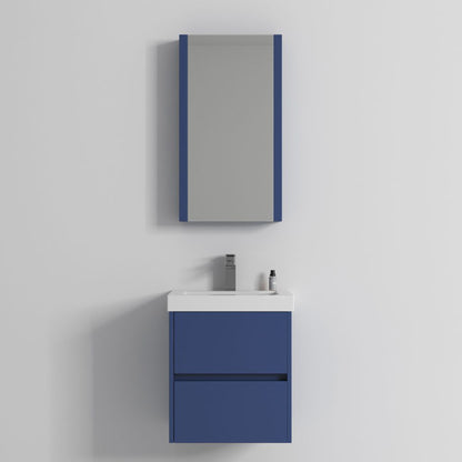Blossom Valencia 20" Navy Blue Wall-Mounted Vanity Base Only