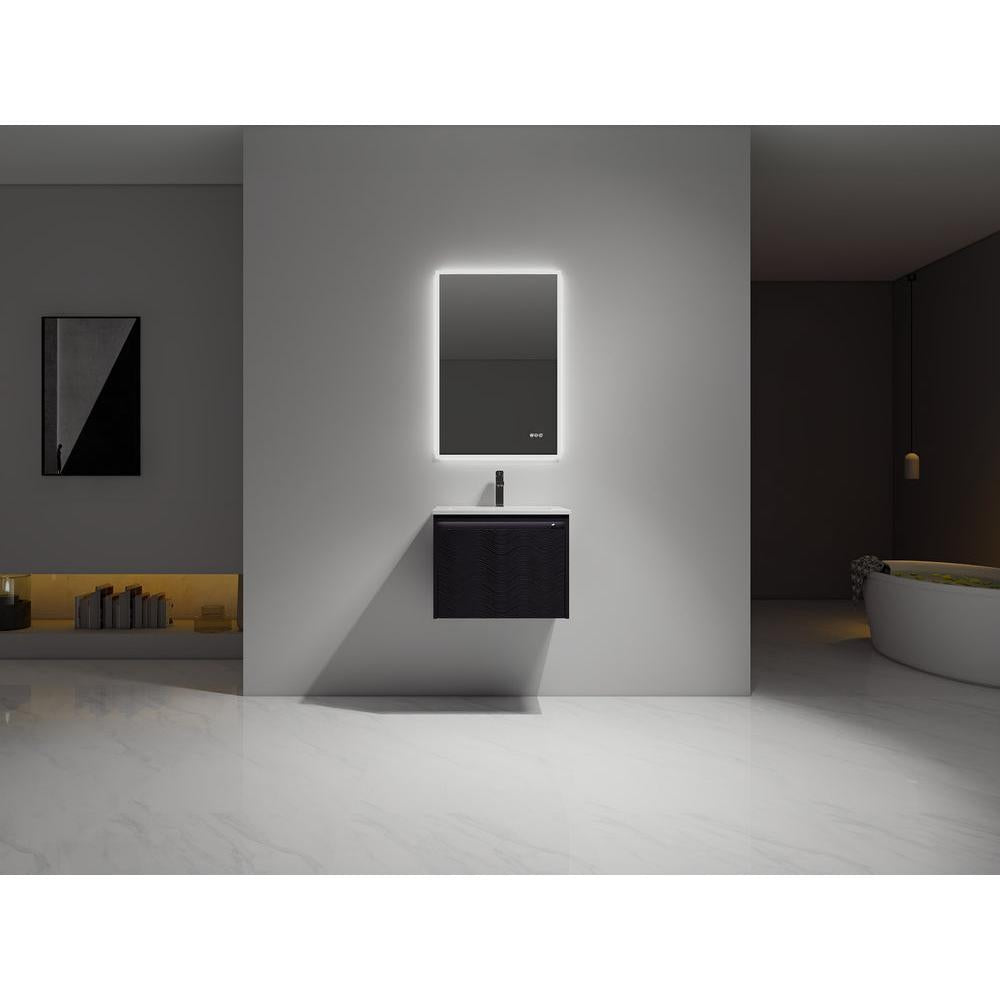 Blossom Voyage 24" Charcoal LED Illuminated Vanity Only