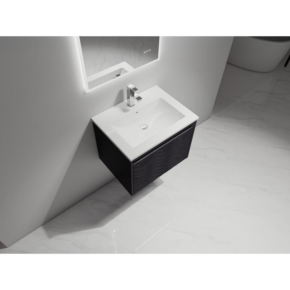 Blossom Voyage 24" Charcoal LED Illuminated Vanity Only