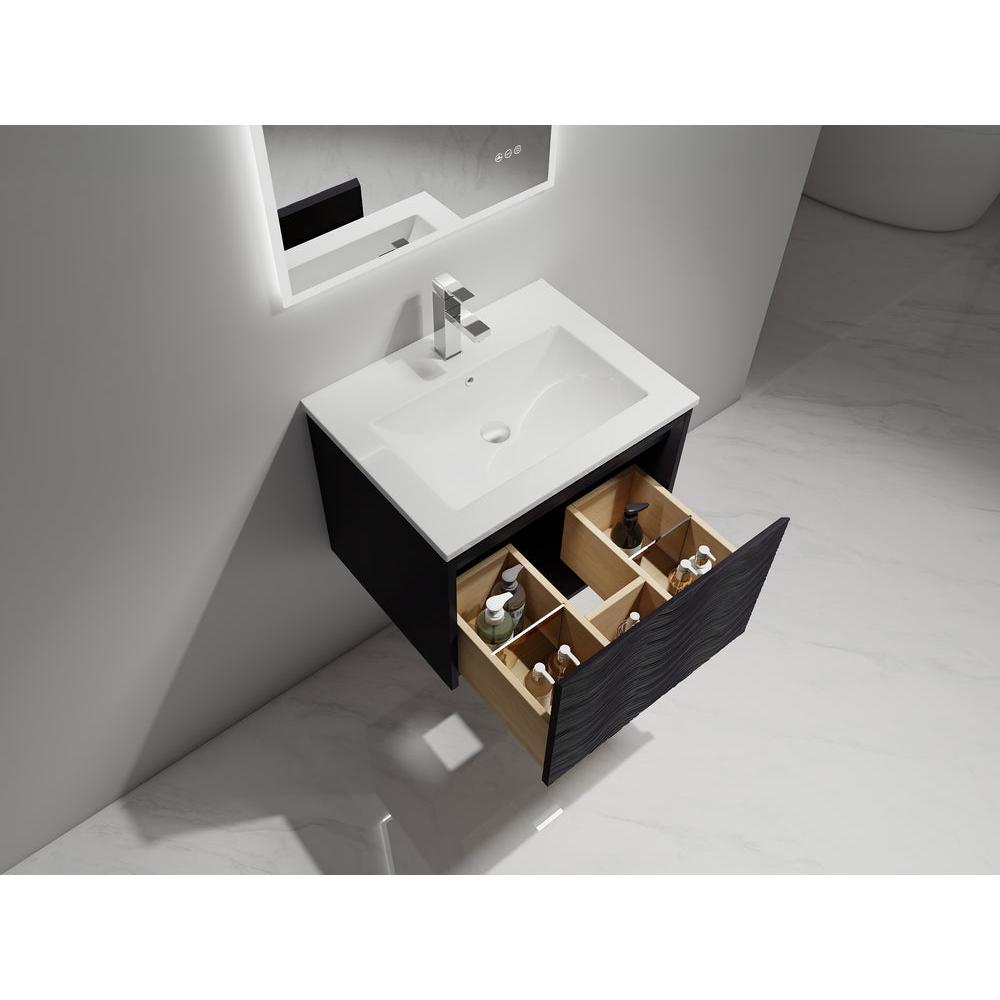 Blossom Voyage 24" Charcoal LED Illuminated Vanity Only