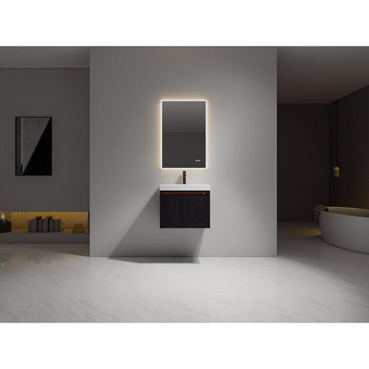 Blossom Voyage 24" Charcoal LED Illuminated Vanity Only