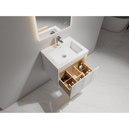 Blossom Voyage 24" Glossy White LED Illuminated Vanity Only