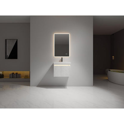 Blossom Voyage 24" Glossy White LED Illuminated Vanity Only