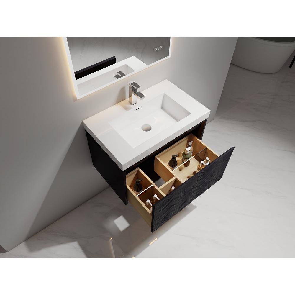 Blossom Voyage 30" Charcoal LED Illuminated Vanity Only