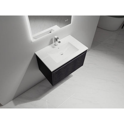 Blossom Voyage 30" Charcoal LED Illuminated Vanity Only
