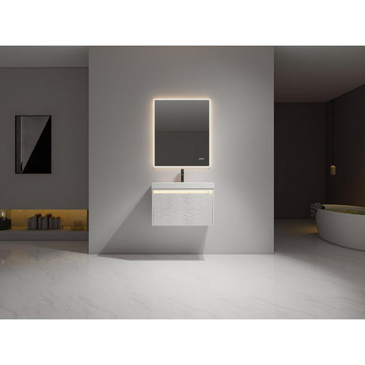 Blossom Voyage 30" Glossy White LED Illuminated Vanity Only