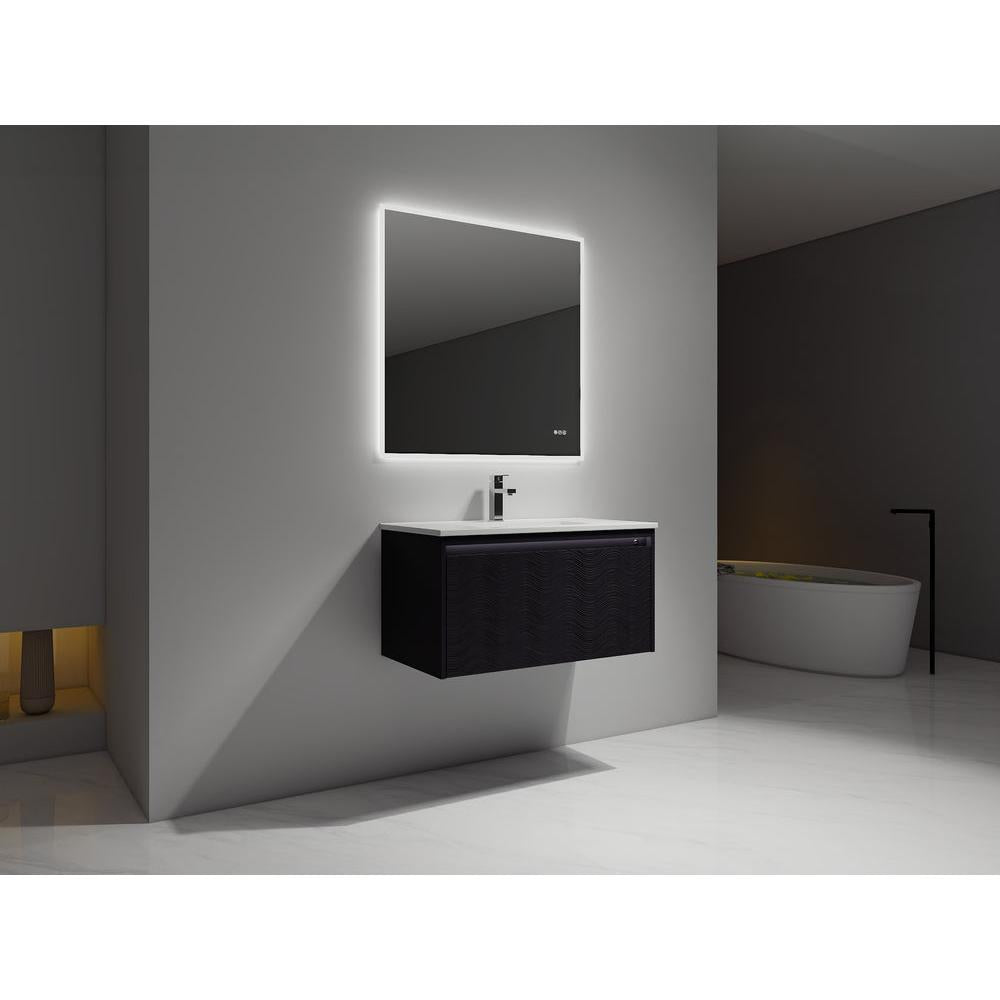 Blossom Voyage 36" Charcoal LED Illuminated Vanity Only