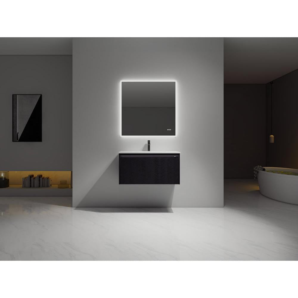 Blossom Voyage 36" Charcoal LED Illuminated Vanity Only