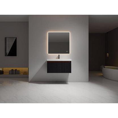 Blossom Voyage 36" Charcoal LED Illuminated Vanity Only