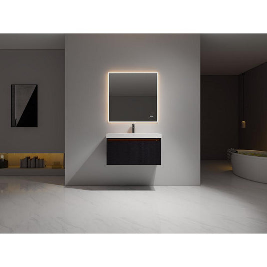 Blossom Voyage 36" Charcoal LED Illuminated Vanity Only