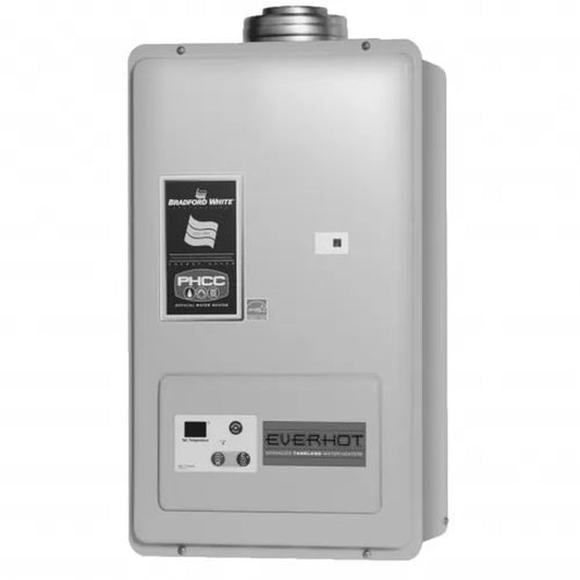 Bradford White EverHot Indoor Gas Tankless Water Heater With Co-Axial Venting and Digital Control