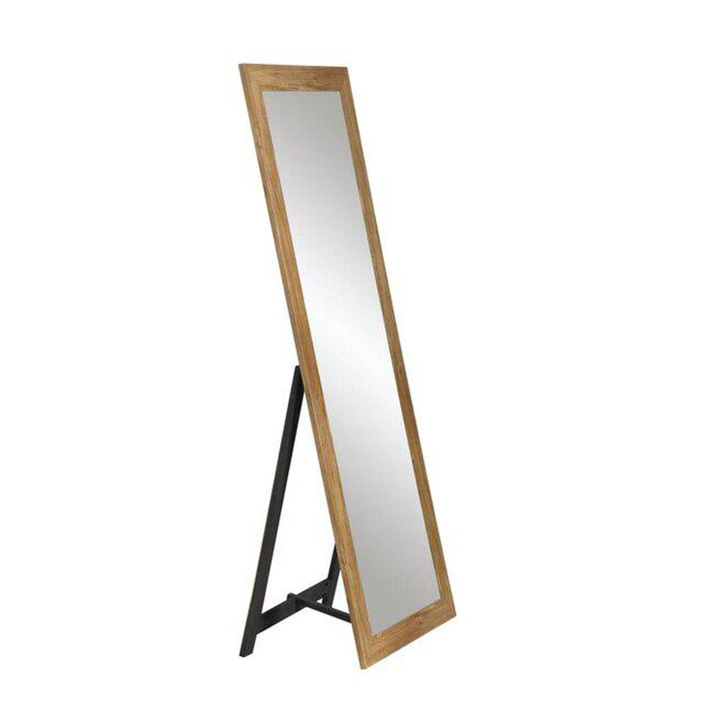 Brandtworks 22" x 22" Light Brown Freestanding Mirror