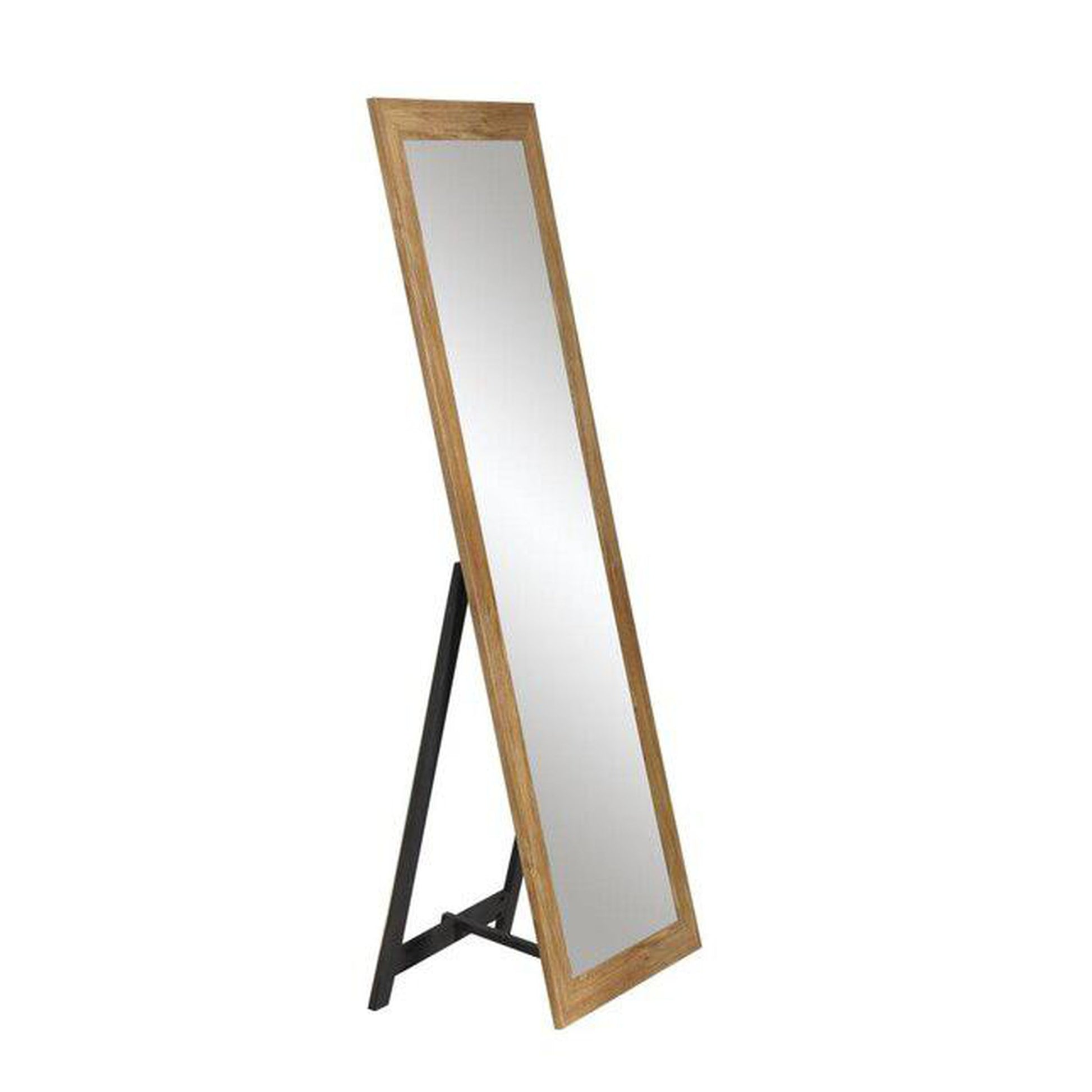 Brandtworks 22" x 22" Light Brown Freestanding Mirror