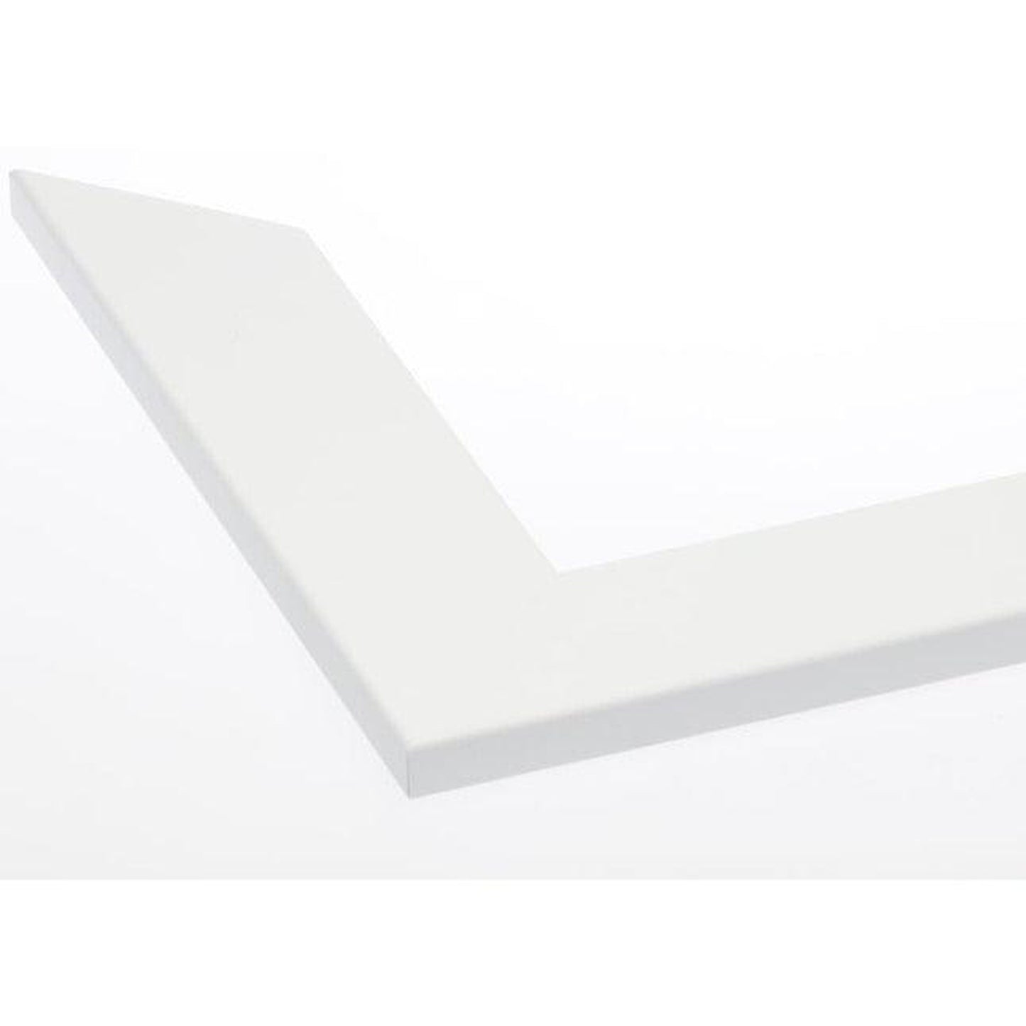 Brandtworks 22" x 69" Matte White Over the Door Mirror