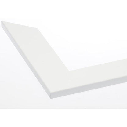 Brandtworks 22" x 69" Matte White Over the Door Mirror