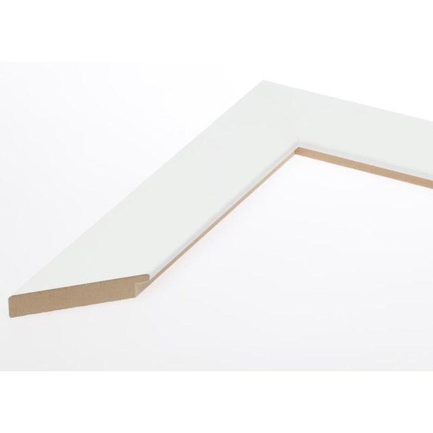 Brandtworks 22" x 69" Matte White Over the Door Mirror