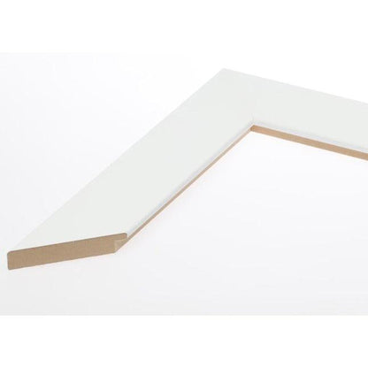 Brandtworks 22" x 69" Matte White Over the Door Mirror