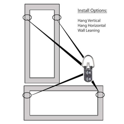 Brandtworks 22" x 69" Matte White Over the Door Mirror
