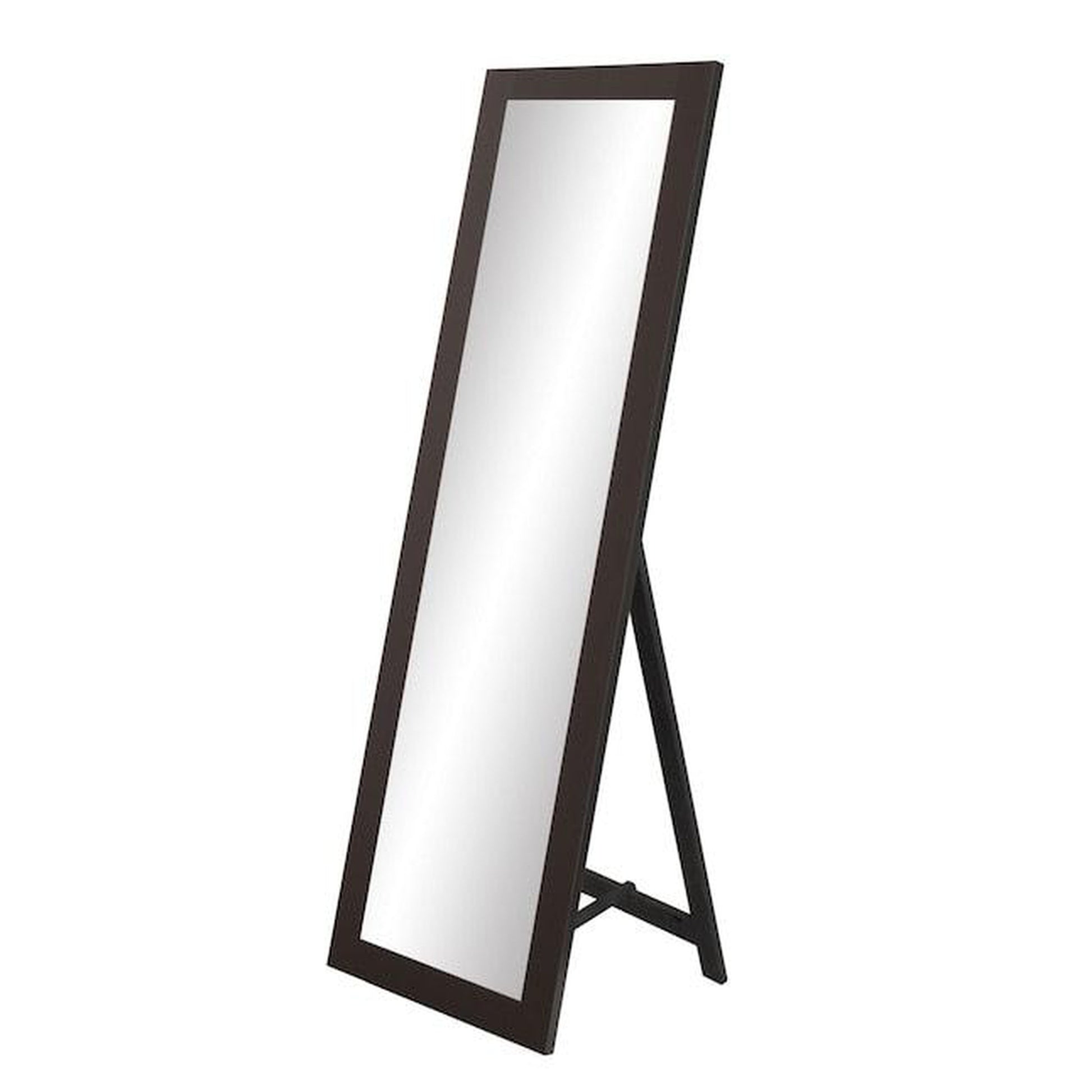 Brandtworks 22" x 71" Matte Black Freestanding Mirror