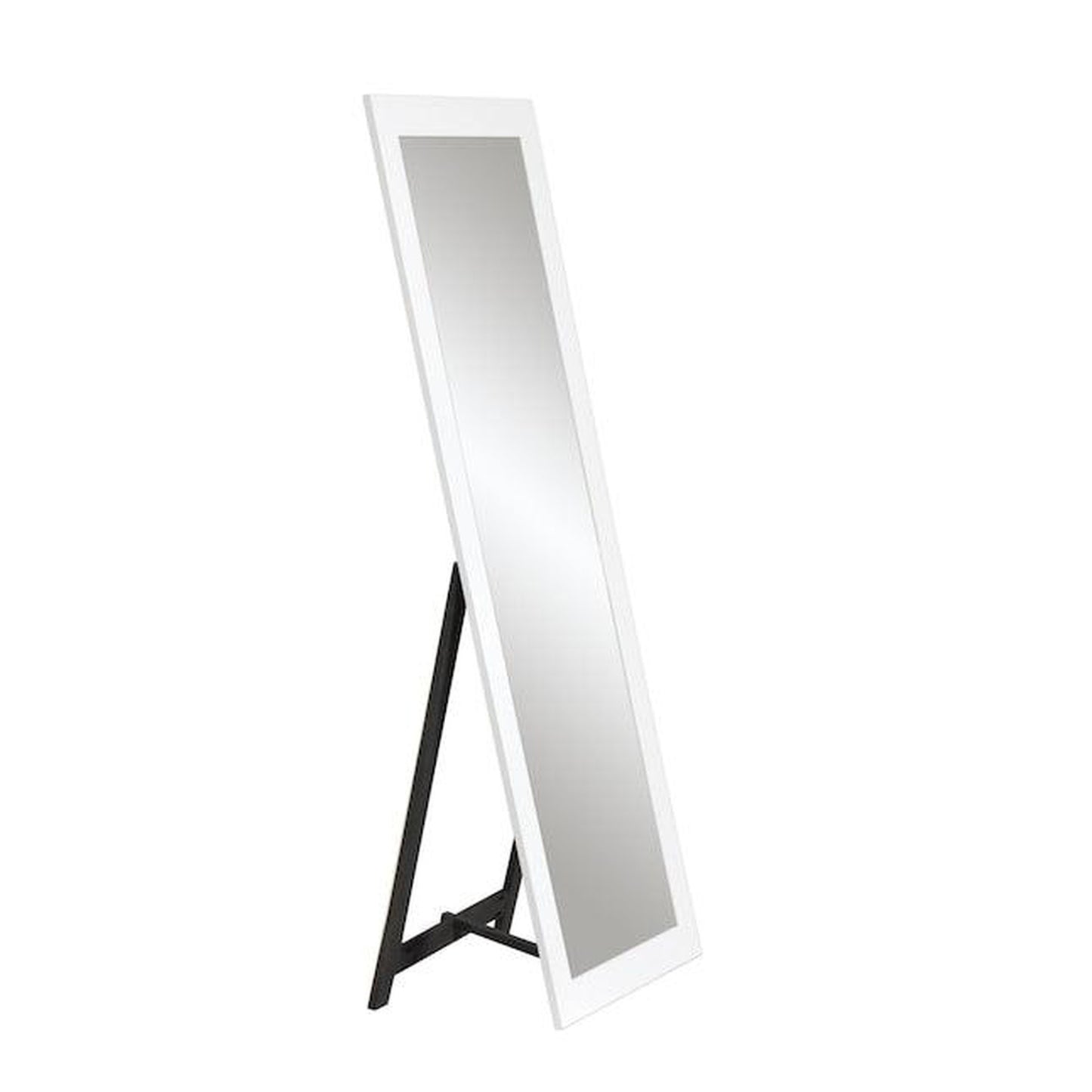 Brandtworks 22" x 71" Matte white Freestanding Mirror