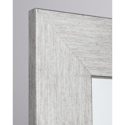 Brandtworks 22" x 71" Stainless Grain Wall Mirror